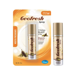 Leeford Geofresh Ayurvedic Elaichi Mouth Freshener Spray, Instant Germ Kill With Breath Freshener 15g