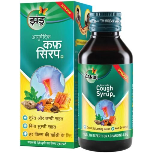 Zandu Ayurvedic Cough Syrup Fast Long Lasting Relief